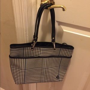 Ralph Lauren Hounds Tooth small tote